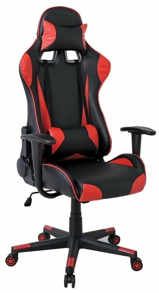 Καρέκλα gaming Mesa 312, Κόκκινο, Μαύρο, 125x70x67cm, 19 kg, Με μπράτσα, Με ρόδες, Μηχανισμός καρέκλας: Κλίση | Epipla1.gr