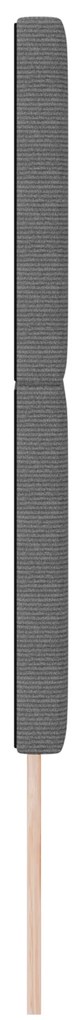 vidaXL LED κεφαλάρι με φώτα λωρίδας LED Ανοιχτό γκρι 160 cm ύφασμα