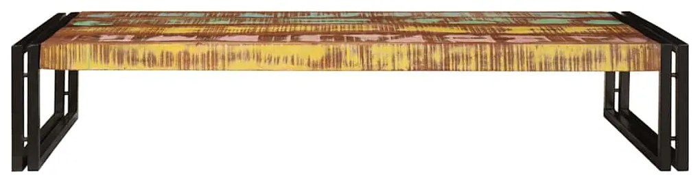 vidaXL Ράφι μπάνιου 120 x 50 x 23 εκ. Στερεό ξύλο μάγκο, σίδηρος