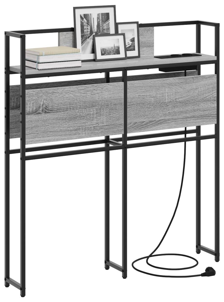 vidaXL Κεφαλάρι Αποθήκης Γκρι sonoma 100 cm Επεξεργασμένο ξύλο