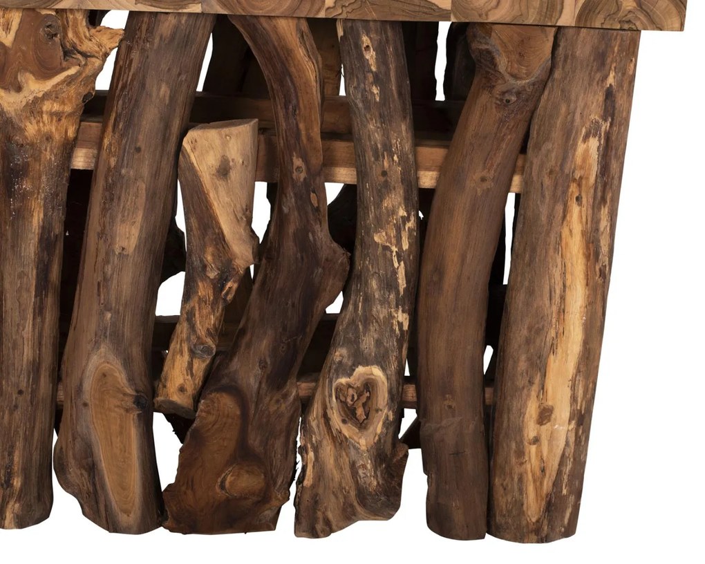 Κονσόλα C9336 απο Μασίφ Ξύλο TEAK Φυσικό 100x35x75Y εκ. 100x35x75 εκ.