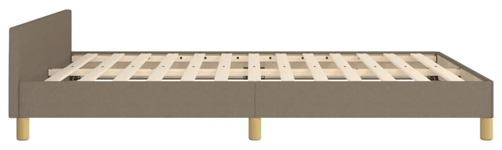 Σκελετός Κρεβατιού Χωρίς Στρώμα Taupe 140x190 εκ. Υφασμάτινο 347411