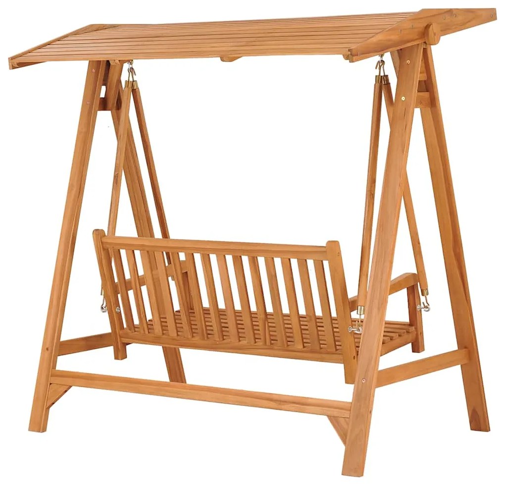 vidaXL Κούνια Κήπου 174 εκ. από Μασίφ Ξύλο Teak