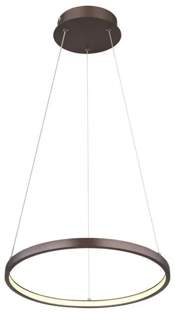 Κρεμαστό Φωτιστικό Οροφής LED 19W Καφέ 980Lm Ralph 67192-19BR Globo Lighting-67192-19BR-Καφέ 67192-19BR