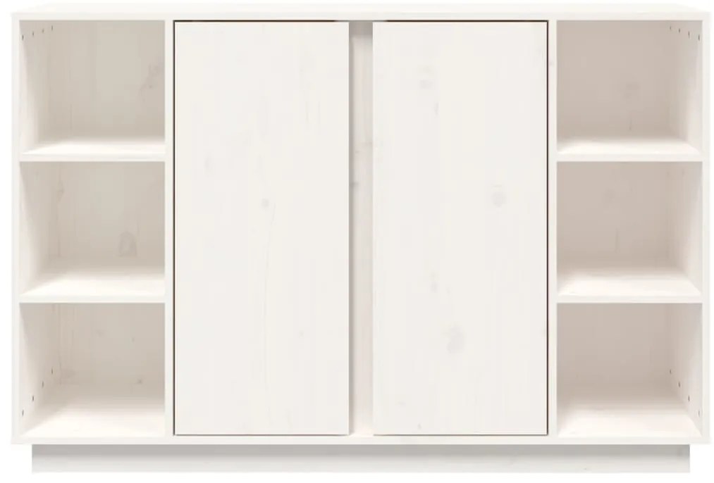 vidaXL Ντουλάπι Λευκό 120 x 35 x 80 εκ. από Μασίφ Ξύλο Πεύκου