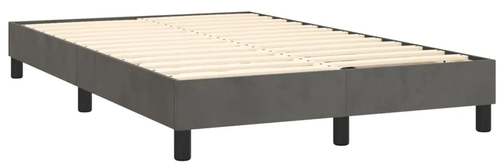 ΚΡΕΒΑΤΙ BOXSPRING ΜΕ ΣΤΡΩΜΑ ΣΚΟΥΡΟ ΓΚΡΙ 120X200 ΕΚ. ΒΕΛΟΥΔΙΝΟ 3141474