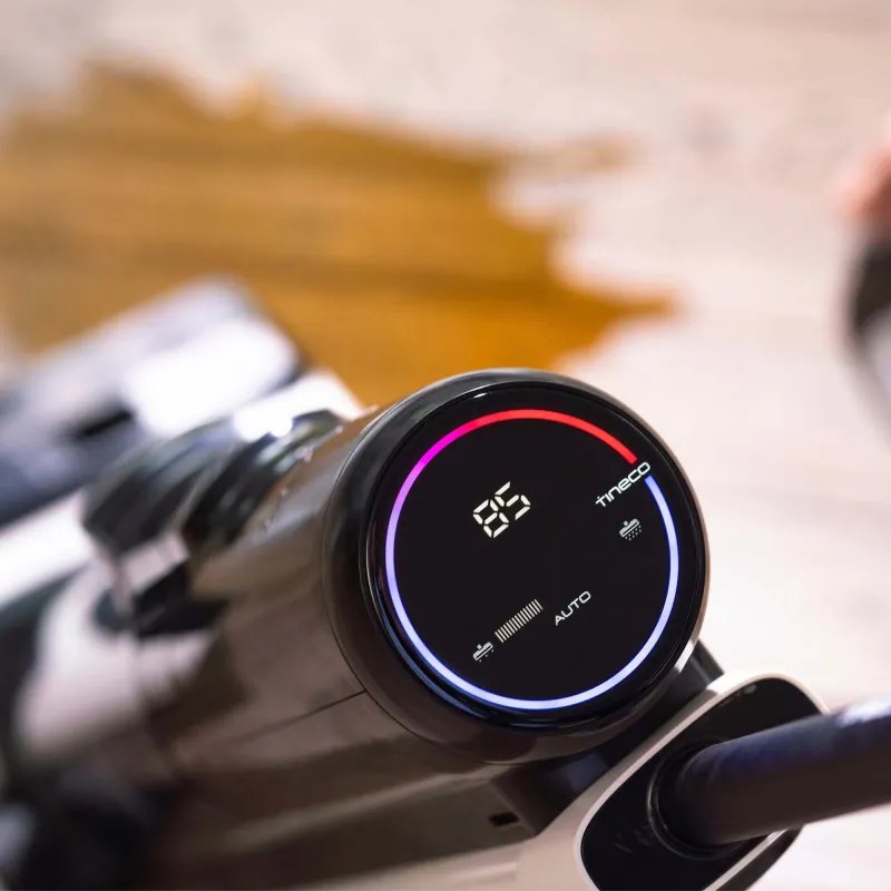 Κάθετη ηλεκτρική σκούπα Tineco Floor One S5 Extreme, 220W, Στεγνό/Υγρό, 0,72 l βρώμικο/0,8 l καθαρό, Wi-Fi, Αυτονομία 35 λεπτά, 90 m2, Wi-Fi, Οθόνη, Μαύρο