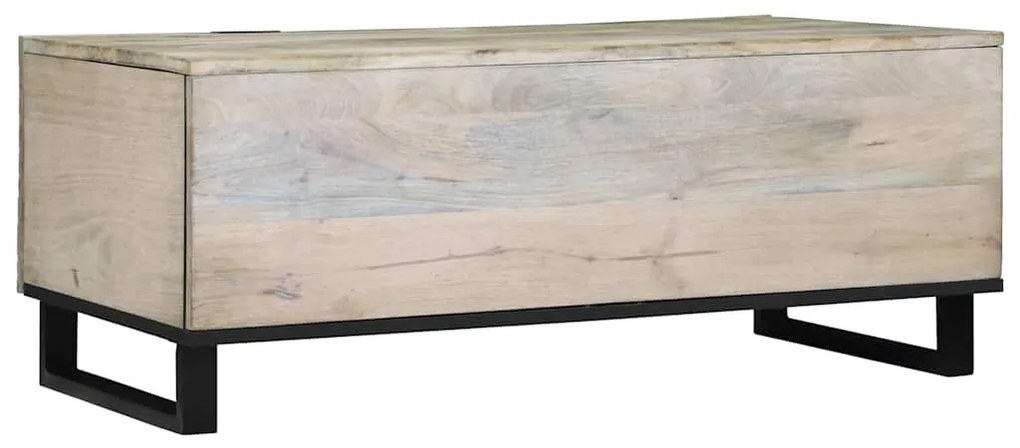 vidaXL Τραπεζάκι σαλονιού Μπεζ και Μαύρο 100 x 54 x 40 εκ