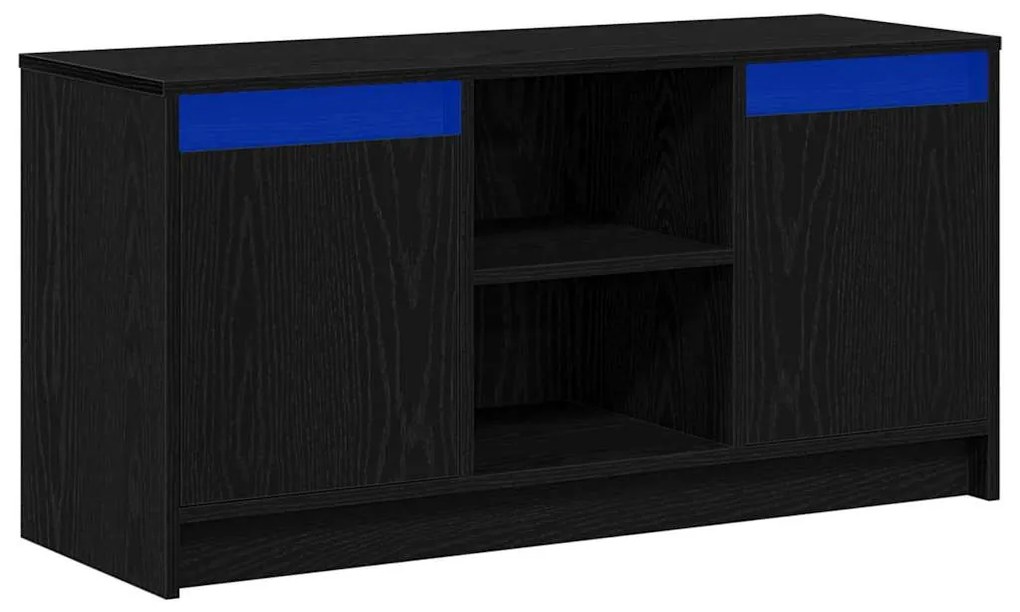 vidaXL Ντουλάπι TV Μαύρο 100 x 34 x 50 εκ Επεξεργασμένο ξύλο
