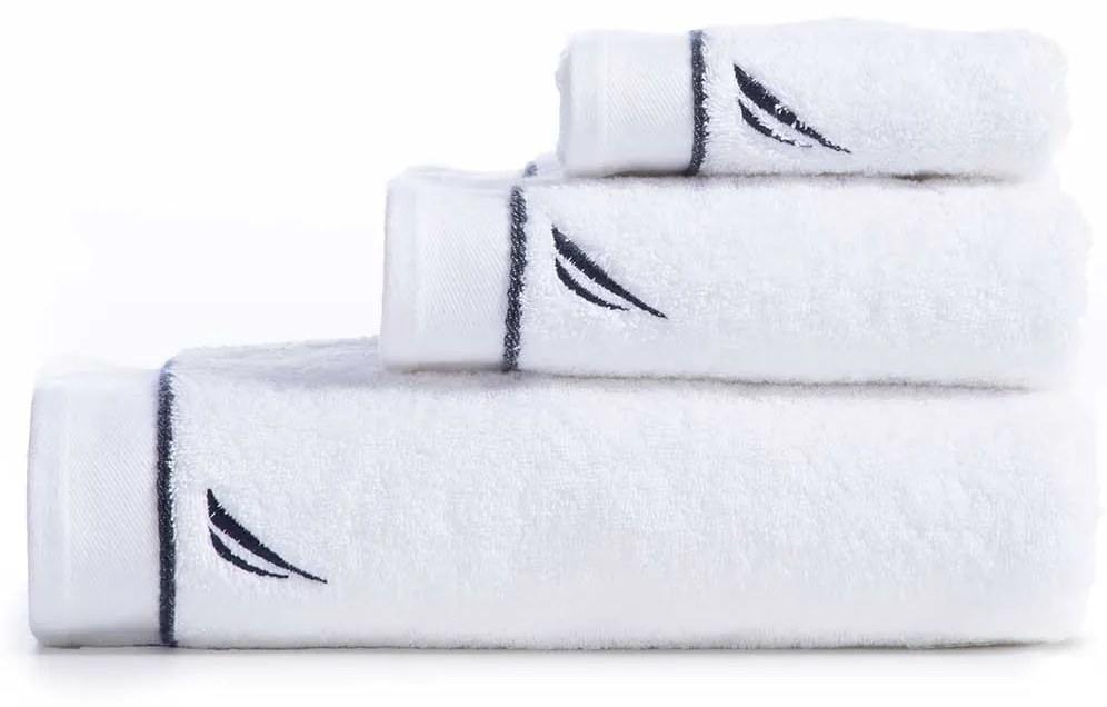 Πετσέτα Χεριών (30x50) Nautica By Nef-Nef Homeware Nau Coast White 600gsm