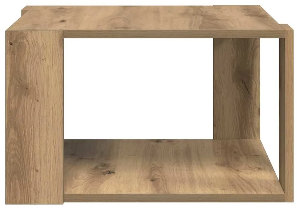 vidaXL Τραπεζάκι σαλονιού artisan δρυς 51.5 x 51.5 x 30 εκ