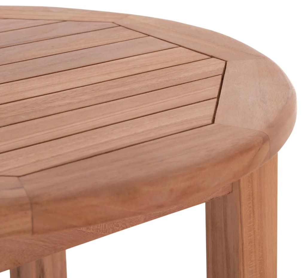 Τραπέζι - Σταντ Μπάρ Στρόγγυλο PRESSCOT C18114 Ξύλο Teak Φυσικό Φ60x105Υ εκ. 60x60x105 εκ.