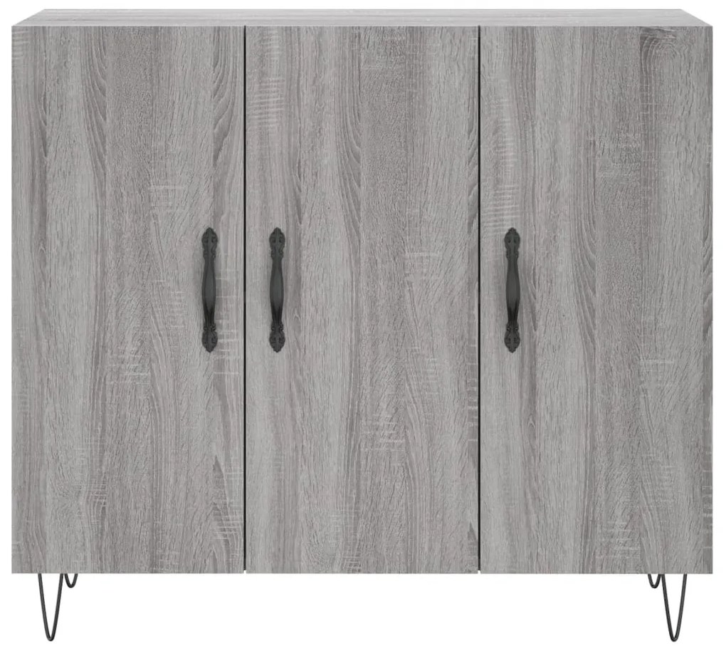 vidaXL Ντουλάπι Γκρι Sonoma 90 x 34 x 80 εκ. από Επεξεργασμένο Ξύλο