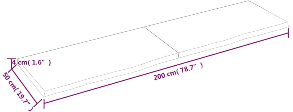 ΠΑΓΚΟΣ ΜΠΑΝΙΟΥ ΑΝ. ΚΑΦΕ 200 X 50 X 4 ΕΚ. ΕΠΕΞΕΡΓ. ΜΑΣΙΦ ΞΥΛΟ 3156173