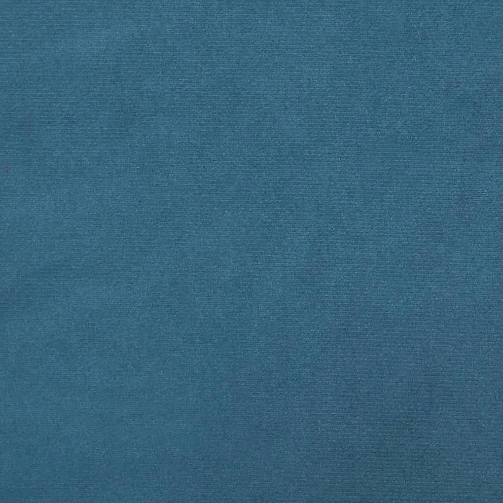 Πλαίσιο Κρεβατιού με Κεφαλάρι Μπλε 140x200 εκ. Βελούδινο - Μπλε