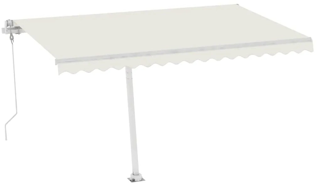 vidaXL Τέντα Αυτόματη Ανεξάρτητη Κρεμ 400 x 350 εκ.