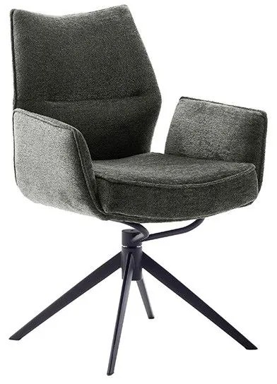 Bali Καρεκλα Relax Μαύρη + Υποπόδιο 83x86x102 cm