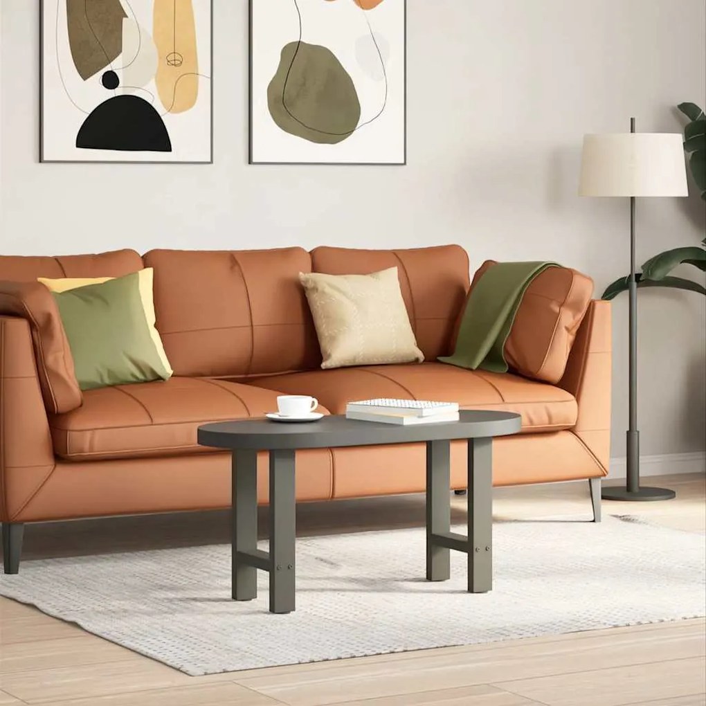 vidaXL Πόδια Τραπεζιού Σαλονιού Ανθρακί 2 τεμ. 28x(42-43) εκ. Ατσάλι