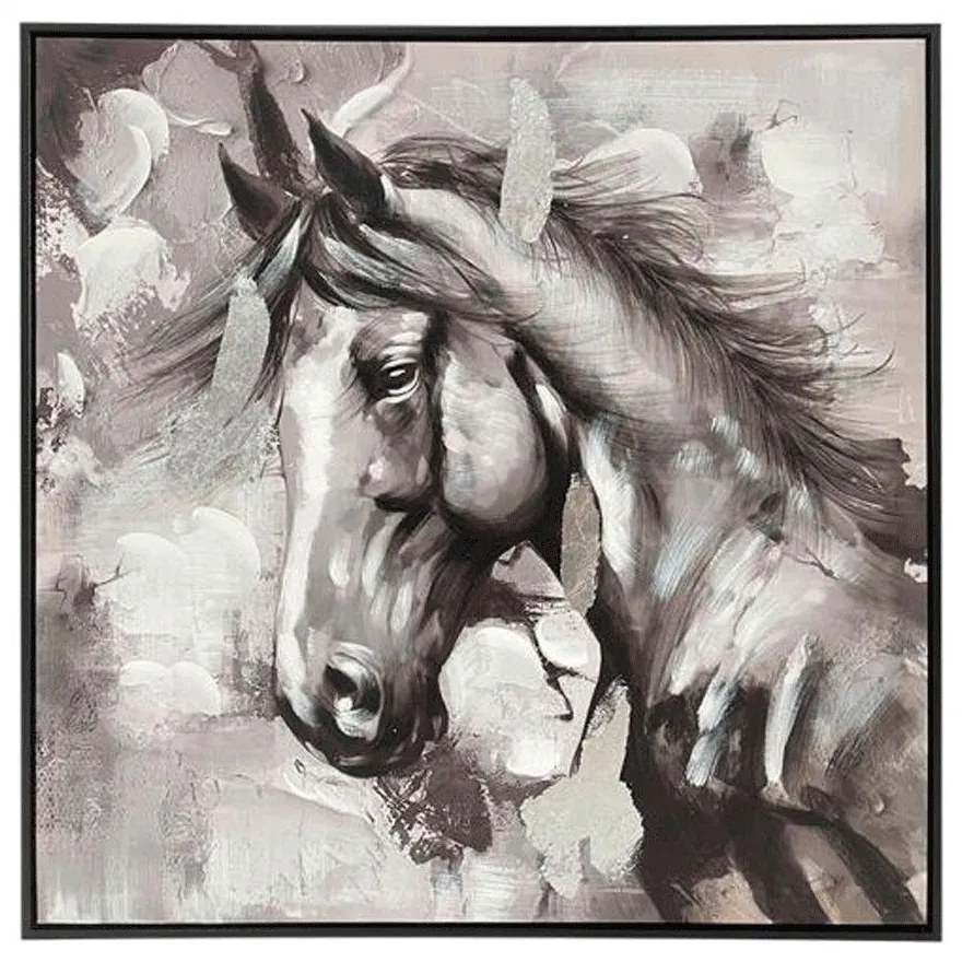 Πίνακας Καμβάς 166-124-029 70x4x70cm Multi Τετράγωνοι Plastic,Canvas