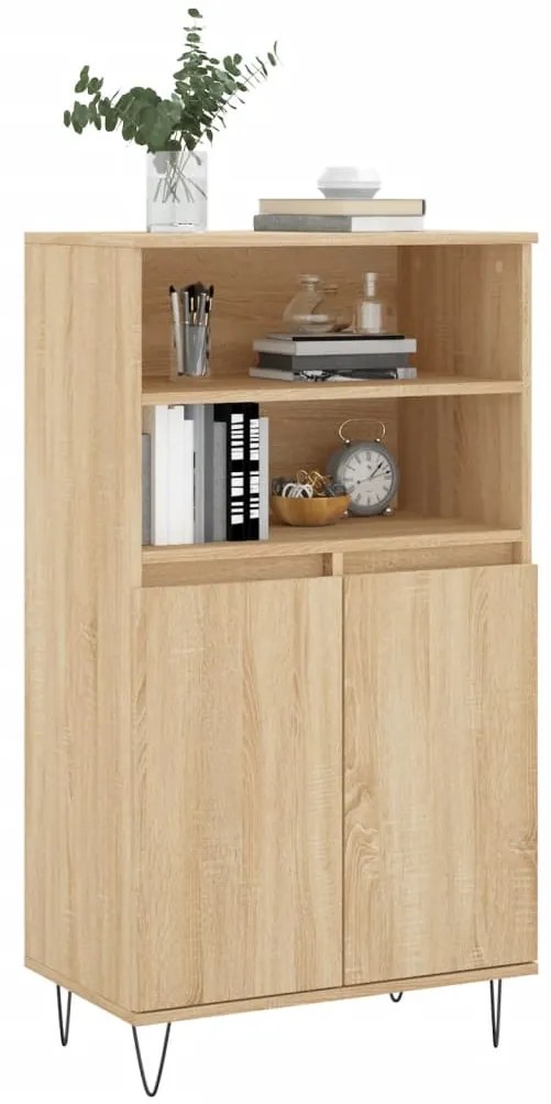 vidaXL Ντουλάπι Sonoma Δρυς 60 x 36 x 110 εκ. από Επεξεργασμένο Ξύλο