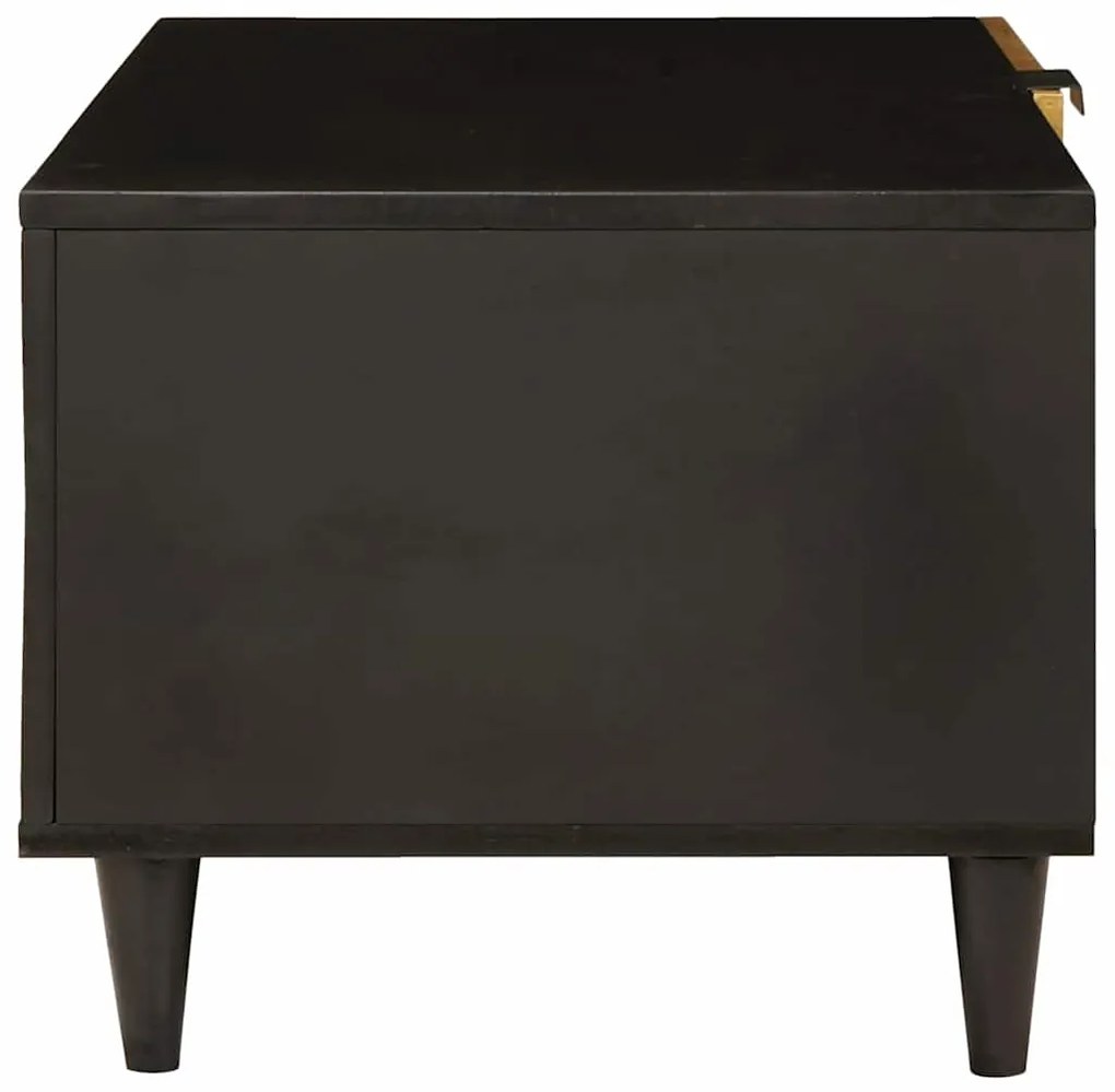 vidaXL Τραπεζάκι σαλονιού Μαύρο και Χρυσό 80 x 50 x 40 cm