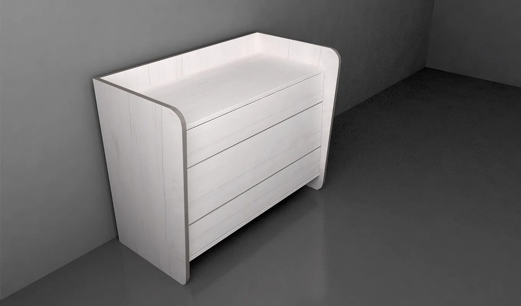 Τουαλέτα 3 συρτάρια ELLE 90x50x75 DIOMMI 45-706