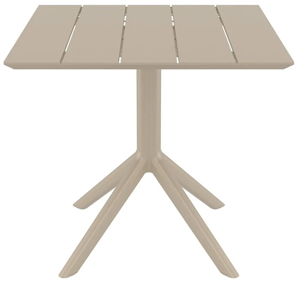 Τραπέζι Paris 20.0868 80x80x74cm Taupe