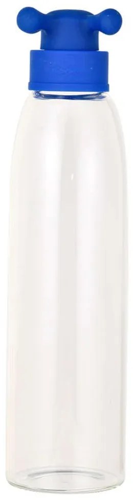 Μπουκάλι Νερού 20.21.0748 Borosilicate Γυάλινο 500ML Blue Rainbow Benetton Glass