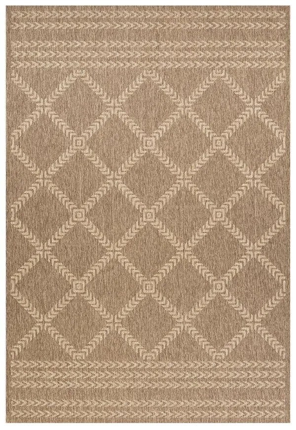 Χαλί ETHNIK 2012C BROWN/CARAMEL BEIGE &#8211; 070×140 cm 070X140