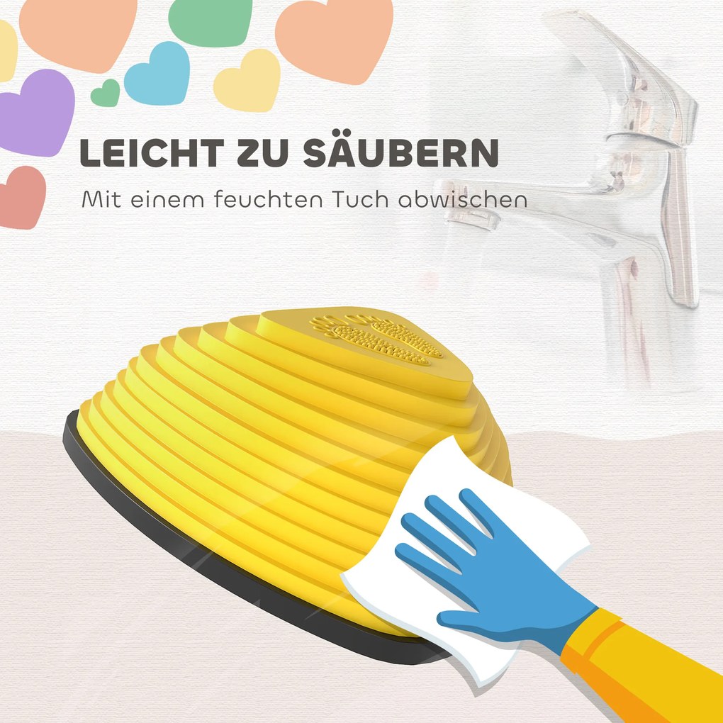 AIYAPLAY Σετ 11 Τεμαχίων Πέτρες Ισορροπίας, Αντιολισθητικό Σχέδιο, Για Εσωτερικούς & Εξωτερικούς Χώρους, Στοιβάζονται, Πολύχρωμο