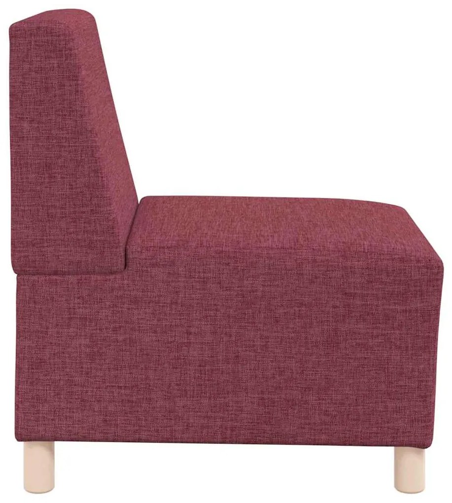 vidaXL Μοναδικός Καναπές χωρίς Χερούλια 2 pcs Κόκκινο 55 x 74 x 82 εκ.