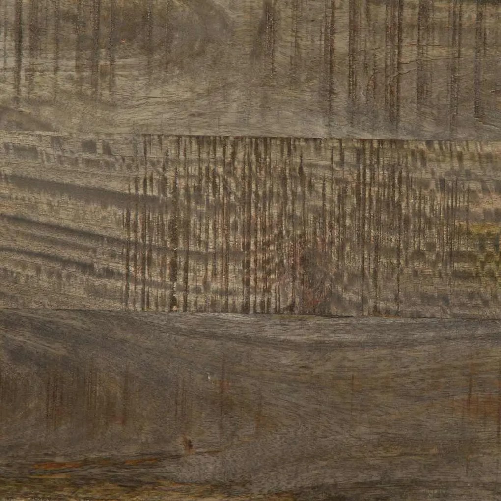 κομοδίνο ντουλάπι ανοιχτό γκρι 40x33x46 cm μασίφ ξύλο Mango - Γκρι