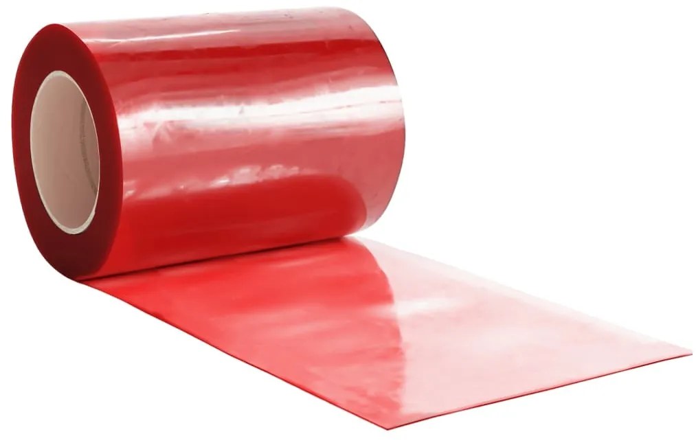 vidaXL Λωριδοκουρτίνα Κόκκινη 25 μ. 300 χιλ. x 2,6 χιλ. από PVC