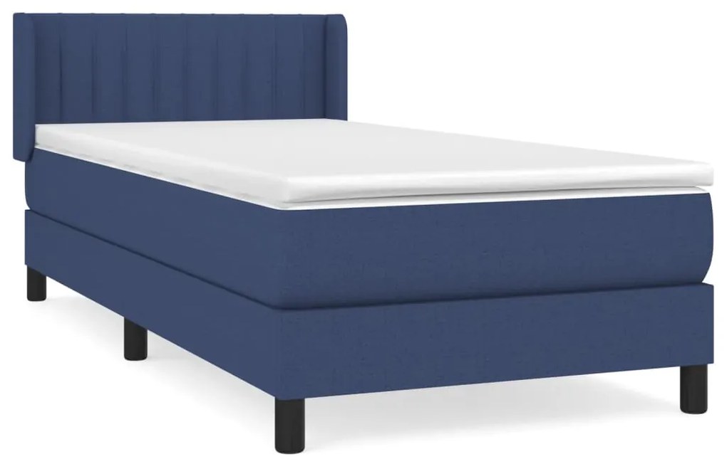 ΚΡΕΒΑΤΙ BOXSPRING ΜΕ ΣΤΡΩΜΑ ΜΠΛΕ 80X200 ΕΚ. ΥΦΑΣΜΑΤΙΝΟ 3129831