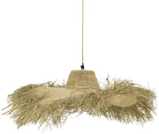 Φωτιστικό Οροφής Naloa Inart E27 Φυσικό Φ72X96 εκ 311-000011 311-000011 Καφέ