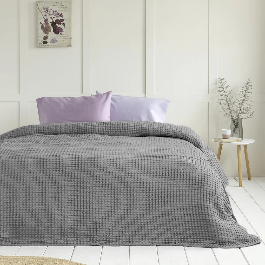 Κουβέρτα Πικέ Μονή (160x240) Nima Comfy Medium Grey