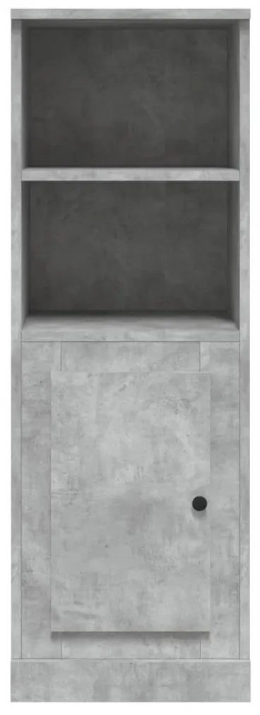 vidaXL Ντουλάπι Γκρι Σκυροδέματος 36x35,5x103,5 εκ. Επεξεργασμένο Ξύλο