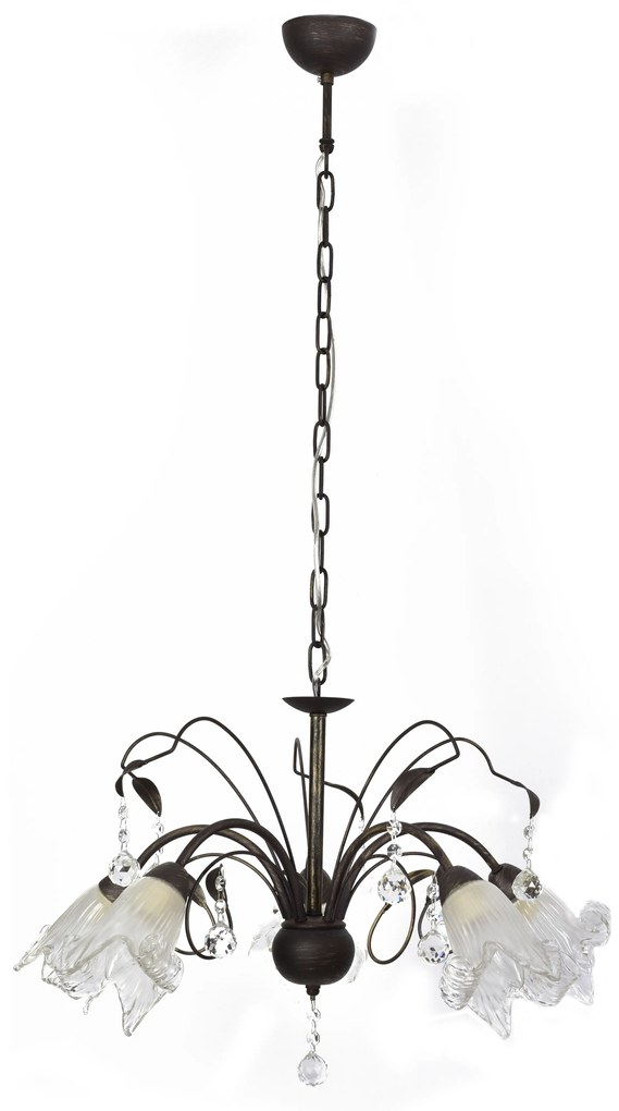 Φωτιστικό Οροφής 1017-5P MEMO BRONZE PATINA PENDANT LAMP Γ2 - 21W - 50W - 77-4475