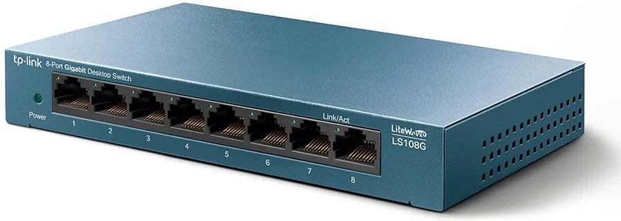 TP-LINK Desktop Switch LS108G, 8-port 10/100/1000Mbps, Ver. 1.0