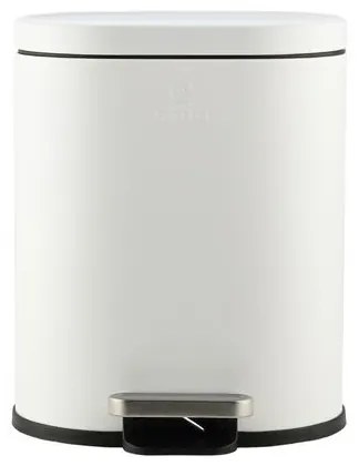Estia Χαρτοδοχείο - Κάδος Μπάνιου Ovoid Soft Close 6lt Λευκό 02-21429