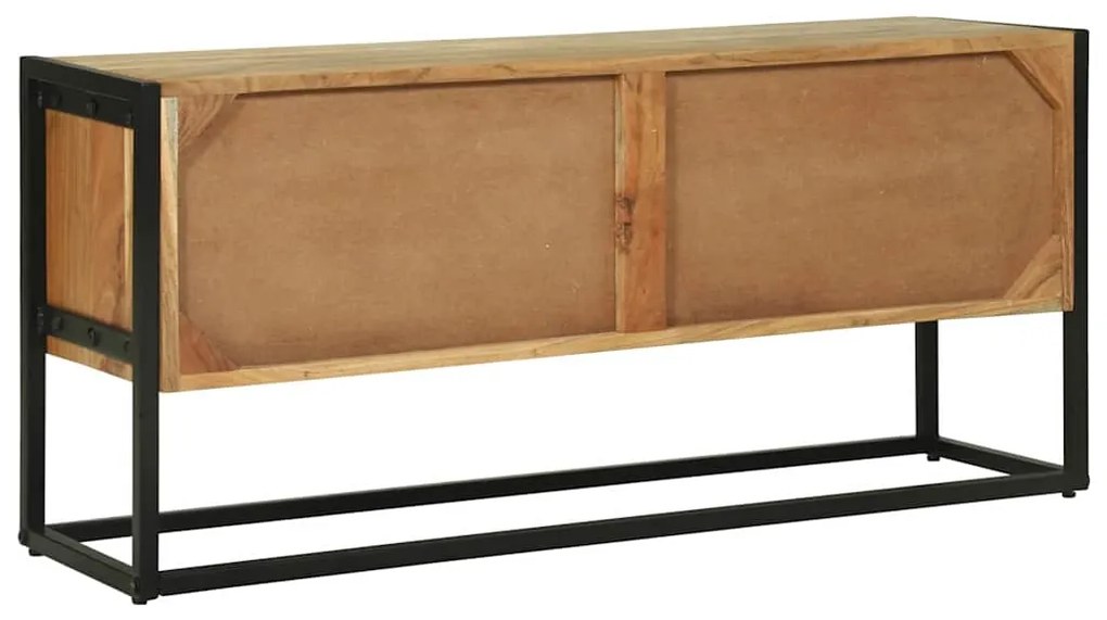 vidaXL Ντουλάπι TV Καφέ 110 x 30 x 50 εκ Μασίφ ξύλο ακακίας