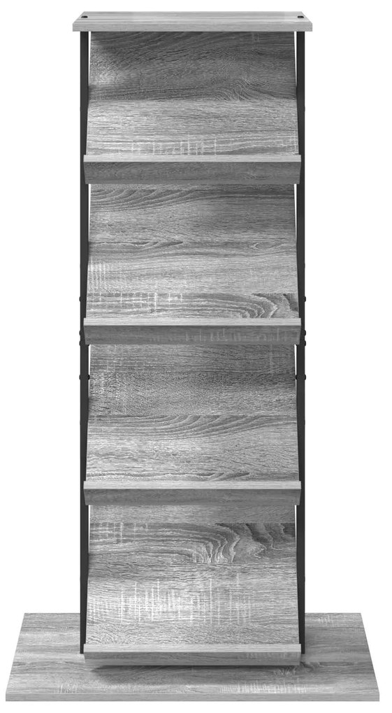 vidaXL Ράφι Περιοδικών με ράφι Γκρίζο Σονομα 68 x 40 x 123.5 εκ.
