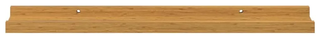 vidaXL Ράφι Τοίχου με ράφι 4 pcs Μπεζ 60 x 9 x 3 cm Επεξεργασμένο ξύλο