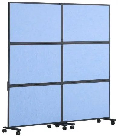 VEVOR Acoustic Room Divider Partition Panel Privacy Screen 2 Pack Indigo Blue