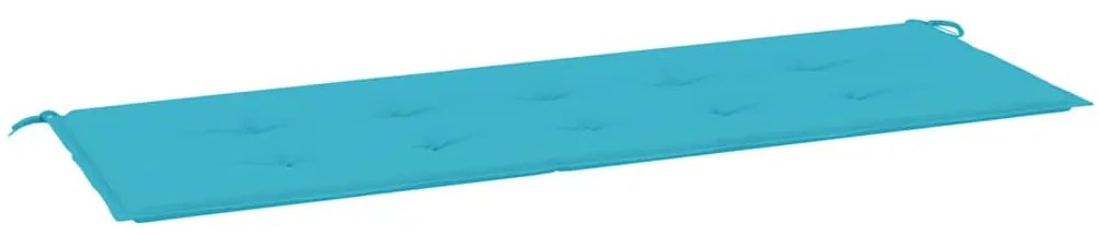 vidaXL Μαξιλάρι Πάγκου Κήπου Τιρκουάζ 150x50x4 εκ. Ύφασμα Oxford