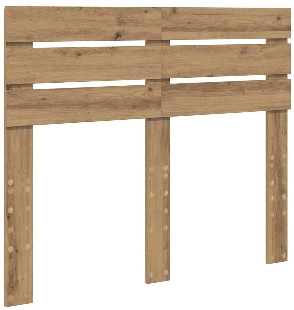 vidaXL Κεφαλάρι με κεφαλάρι Artisan Oak 120 cm Επεξεργασμένο ξύλο