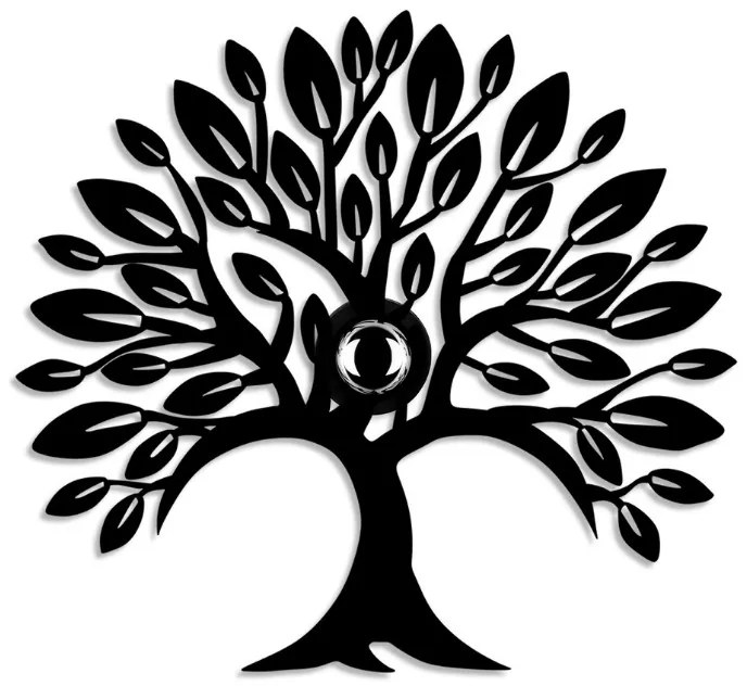 Απλίκα τοίχου Tree Megapap E27 μεταλλική χρώμα μαύρο 50x9x46εκ.-GP052-0182,1