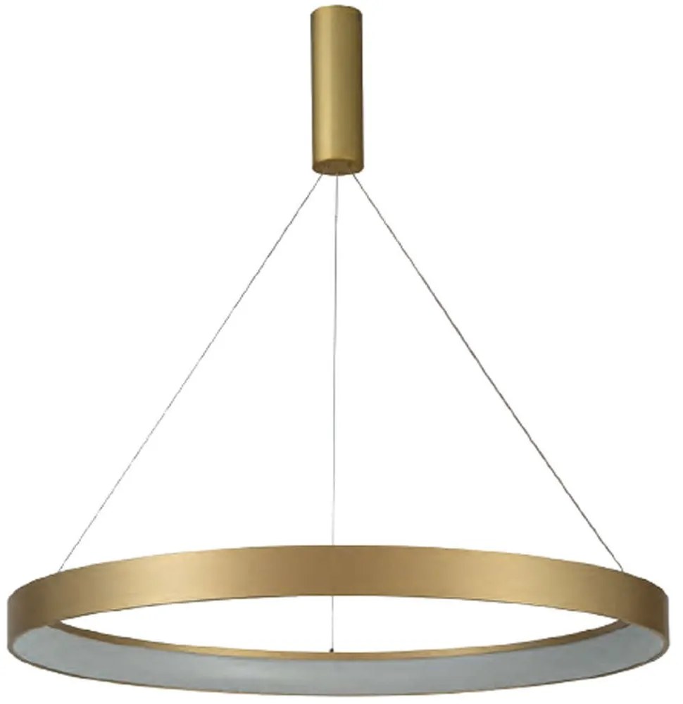 Φωτιστικό Οροφής 77-8148 Led 80cm Amaya Gold Mat Homelighting Αλουμίνιο,Ακρυλικό