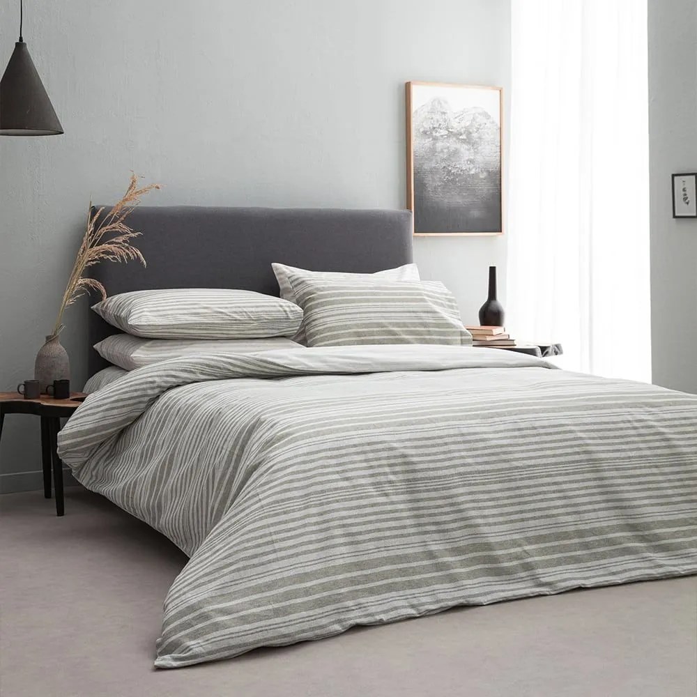 Σεντόνια Virginia-1 (Σετ 4τμχ) Grey Vesta Home King Size 270x260cm 100% Βαμβάκι