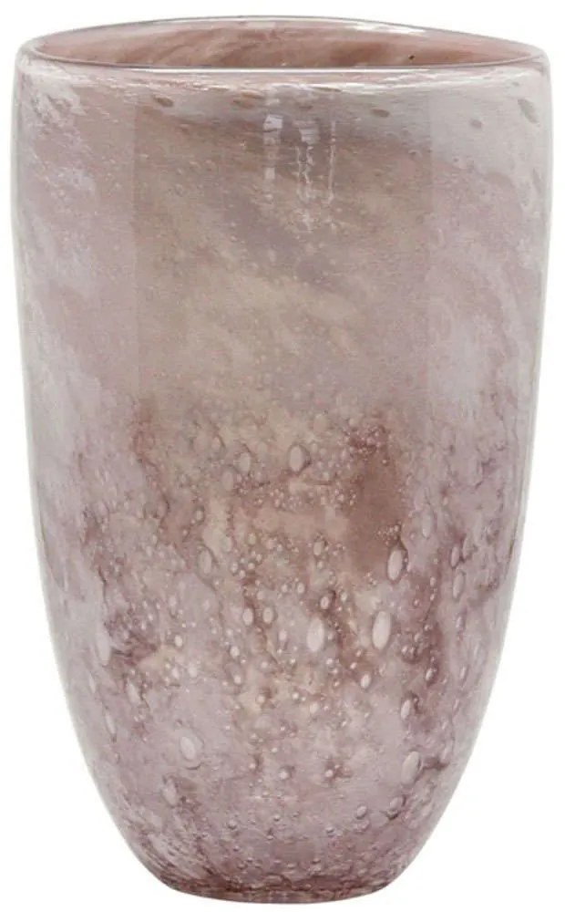 Βάζο Φυσητό Φυσαλίδες 15-00-23914 Φ18x29cm Somon-White Marhome Glass